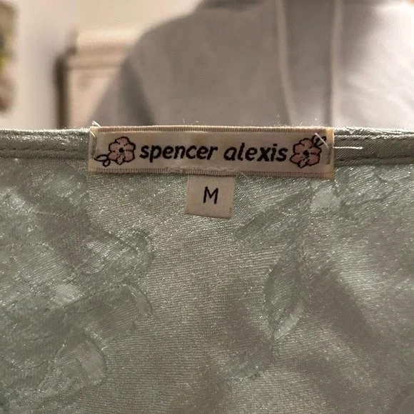 Chic Floral Long Sleeve Dress in Soft Green - Picture 5 of 5